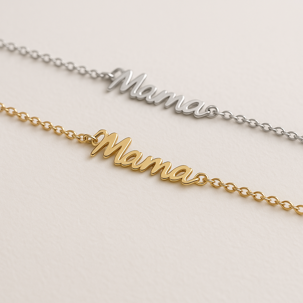 Pulseira aço "mama" - edição especial dia das mães